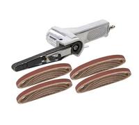 LIME PONCEUSE PNEUMATIQUE + 20 BANDES ABRASIVES ETROITES DE 10 X 330