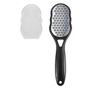 Lime pour pieds, Fichiers de pied, Râpe à pied professionnelle - Callus Remover pour pédicure avec couvercle anti-dégâts pour callosités des talons secs et humides, peau morte et craquelée (noir)