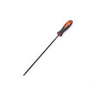 Lime ronde pour tronçonneuse d'affûtage de chaîne, 4,0/4,8/5,5 mm, lime manuelle en acier à outils avec poignée en plastique, lime manuelle pour chaînes de scie de 0,9 cm, 0,325, 404 (4 mm)