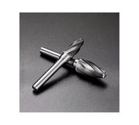 Lime Rotative à Carbure Style F Conique, Queue 6mm Haute Dureté Acier au Tungstène Fraise, Denture Grossière Rainure Unique Outil de Coupe pour Artisanat Bois et Métal, 1 Pc(8mm)