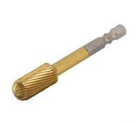 Lime rotative avec tige hexagonale pour un travail précis sur l'acajou, le bois dur et le plastique - Fraise à pointe en carbure pour un retrait constant des matériaux (H)