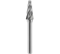 Lime rotative conique HM a pointe arrondie aluminium 10x25 mm tige 6
