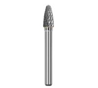 Lime Rotative En Carbure De Type F/FX, Lime En Spirale, Sculpture Sur Bois, Acier Au Tungstène, Outil De Tête De Meulage, Bavure De Soudure, Chanfrein, Fraise De Dérouillage, 1 Pièce(Double slot 8MM)