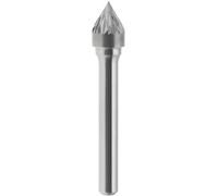 Lime rotative hm conique 60 degres croisee 10x8 mm tige 6