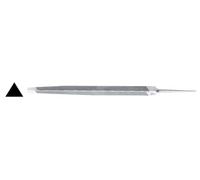 Lime triangulaire pour scies, haute résistance, grain 150, idéale pour affûter et maintenir les bords de coupe dans les outils et les métaux.