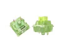 Lime V2-35gf Lot de 10 commutateurs de clavier tactiles silencieux à 5 broches compatibles MX, ressort étendu, durée de vie de 50 m, pour jeux et bureau (vert)
