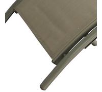 Limea Transat Cappuccino Ajustable Et Empilable 2 Pièces Avec Pieds Acier Marron