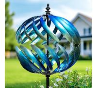 LimeHill Wind Spinner for Yard and Garden - Large Metal Kinetic Wind Sculptures for Outdoor Decorations