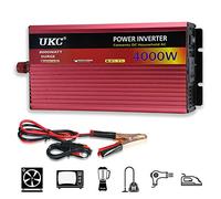 LIMEID Onduleur 2500W/ 3000W/ 4000W, Convertisseur De Tension DC 12V / 24V à AC 220V / 230V Convertisseur, Transformateur De Tension, pour Voiture, Camping, Voyage,4000W-24V