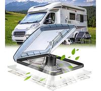 LIMEID Ventilateurs pour Camping-Car 40 x 40 Cm Lucarne Caravane 12v Lanterneau Camping Car avec Toit Ouvrant Camping d'Admission Et d'Échappement à 3 Vitesses pour Caravanes Ou Camping-Cars
