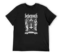 Limeiren Behemoth The Satanist Unisex 100% Cotton Short-Sleeve T-Shirts Black XXXL