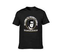 Limeiren Buddy Holly Unisex 100% Cotton Short-Sleeve T-Shirts Black L