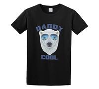 Limeiren Daddy Cool Fathers Gift for Dad Birthday Fathers Day Unisex 100% Cotton Short-Sleeve T-Shirts Black S