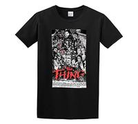 Limeiren Details About The Thing V64 Movie Poster Horror John Carpenter Unisex 100% Cotton Short-Sleeve T-Shirts Black XXXL