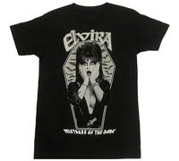 Limeiren Elvira Mistress of The Dark Fright Light Unisex 100% Cotton Short-Sleeve T-Shirts Black XXL