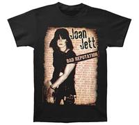Limeiren Joan Jett Mens Bad Reputation Big Unisex 100% Cotton Short-Sleeve T-Shirts Black S
