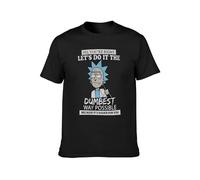 Limeiren Lets Do It The Dumbest Way Possible Fathers Day Unisex 100% Cotton Short-Sleeve T-Shirts Black XXXL