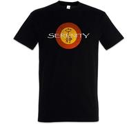 Limeiren Vintage Serenity Logo Movie TV Blue Sun Joss Whedon Firefly Unisex 100% Cotton Short-Sleeve T-Shirts Black XXXL