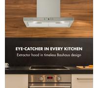 Limelight Hotte murale aspirante 60cm 600 m³/h A++ inox argent A++