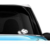 LimelightVinyl.com Autocollant Snoopy faisant des coucou, autocollant de voiture