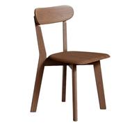 LIMENQIN Chaises de Salle À Manger en Bois, Chaises de Cuisine avec Dossier Incurvé, Chaise de Réception Négociation pour Bureau, Salon(Brown,Set of 10)