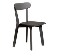 LIMENQIN Chaises de Salle À Manger en Bois, Chaises de Cuisine avec Dossier Incurvé, Chaise de Réception Négociation pour Bureau, Salon(Black,Set of 10)