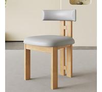 LIMENQIN Ensemble de Chaises de Salle À Manger, Chaises de Cuisine en Bois, Chaise D'appoint sans Accoudoir Rembourrée pour Maison, Salon, l'espace de Réception(Natural E,Set of 6)