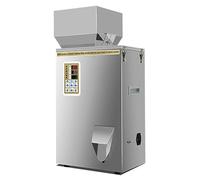 LIMENQIN Machine de Remplissage de Poudre, Machine de Remplissage et d'emballage de Particules, Remplisseuses en Acier Inoxydable avec Trémie, pour Graines, Céréales, Farine(10-500g)