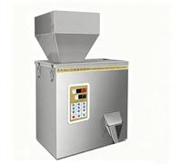 LIMENQIN Machine de Remplissage de Poudre, Machine de Remplissage et d'emballage de Particules, Remplisseuses en Acier Inoxydable avec Trémie, pour Graines, Céréales, Farine(0.3-100g)