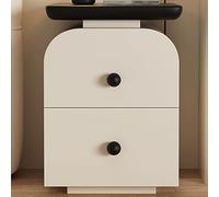 LIMENQIN Petite Table de Nuit Étroite, Tables Chevet de Rangement en Bois, Pré-assemblée, Meuble D'appoint Haute avec Tiroir, pour Chambre à Coucher, Salon(Black,35x40x50cm)