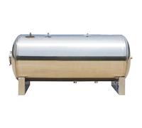 LIMENQIN Réservoir À Pression Horizontal pour Puits, Surpresseur Eau en Acier Inoxydable, Réservoirs de Stockage sous Pression pour Eau Domestique, pour Commercial, Industriel(160L/42.2Gal)