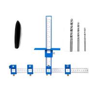 Limeow 1 Pc Guide de Percage Repère Perforation Localisateur de Poinçons Guide Percage Gabarit de Percage Gabarit de Percage Charniere pour Le Montage de Poignées et de Boutons Sur Des Portes Ou de