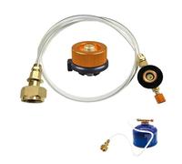 LIMEOW 1pc Adaptateur Bouteille Gaz Adaptateur Camping Rechaud Camping Cartouche Gaz Camping Butane Gaz Recharge Tuyau Gaz Propane pour Le Voyage Le Terrain Le Camping Le Pique-Nique