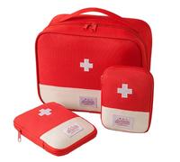 LIMEOW 3 Pièces de Tailles Différentes Trousse de Secours First Aid Kit Kit Premier Secours Trousse Pharmacie Trousse Premier Secours Idéal pour Les Voyages, le Plein Air, le Camping, le Cyclisme, etc