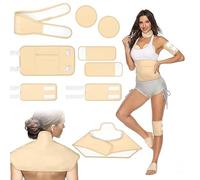 Limeow Set de Cataplasme à Huile de Castor pour Désintoxication du Foie (Sans Huile de Ricin)