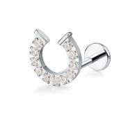 limerencia 18g Piercing Tragus, Médical Titane lèvre Piercing Faible Sensibilité Spirale Piercing Oreille, Goujon Labret avec 6mm 8mm 10mm Tige pour Nombril Langue Sourcil Lèvre Septum Nez.
