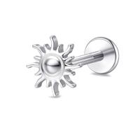 limerencia 18g Piercing Tragus, Médical Titane lèvre Piercing Faible Sensibilité Spirale Piercing Oreille, Goujon Labret avec 6mm 8mm 10mm Tige pour Nombril Langue Sourcil Lèvre Septum Nez.