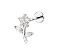 limerencia 18g Piercing Tragus, Médical Titane lèvre Piercing Faible Sensibilité Spirale Piercing Oreille, Goujon Labret avec 6mm 8mm 10mm Tige pour Nombril Langue Sourcil Lèvre Septum Nez.