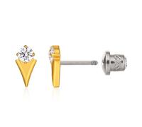 Limerencia Boucles d'Oreilles en Titane Médical Avec Bouchon à vis, Boucles d'Oreilles G23 Low Sensitive Health stud, Boucles d'Oreilles Sans Nickel pour Femmes
