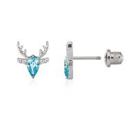 Limerencia Boucles d'Oreilles en Titane Médical Avec Bouchon à Vis, G23 Low Sensitive Health Stud, Sans Nickel pour Femmes, Hommes (F)