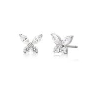 Limerencia Boucles D'oreilles en Titane pur Hypoallergénique Piercing Papillon CZ G23 pour Implants Bijoux de Mode pour Oreilles Sensibles