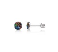 limerencia Boucles d'oreilles hypoallergéniques en titane de qualité implant G23 pour Tragus 20 g Helix F136 Piercing Post pour oreilles sensibles des filles Cartilage (Opale noire)