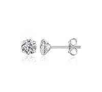limerencia Boucles d'oreilles pour Femmes Hommes, Hypoallergénique boucle doreille Titane, 5mm CZ Tragus 20G Helix Piercing Médical en Titane pour Oreilles Sensibles Cartilage (3mm, Blanc CZ)