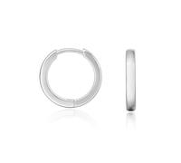 Limerencia G23 boucles d'oreilles créoles hypoallergéniques en titane pur pour femmes, oreilles sensibles (10 Millimeters, Silver)