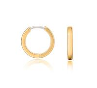 Limerencia G23 boucles d'oreilles créoles hypoallergéniques en titane pur pour femmes oreilles sensibles (8 Millimeters, Gold)