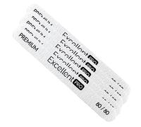 Limes à ongle droite professionnelle Excellent Pro NF33 Grain 80 80 par 10