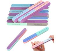 Limes à Ongles,10 Pcs 4 Faces Bloc Polissoir Ongles Qualité Professionnelle Polisseur Ongle Lavable Blocs de Polissage Lime Pied pour Naturels et Gel Polir et Faire Briller Manucure Cosmétique, Maison