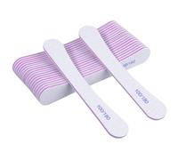 Limes à ongles, 20 pcs lime à ongles professionnelle 100/180 grit double face réutilisable outils de manucure pour le soin et le stylisme des ongle