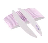 Limes à Ongles Professionnelles, Lot de 20 Grain 100/180 Double Face Robustes Lavables pour Ongles en Acrylique et Naturels Salon et Maison