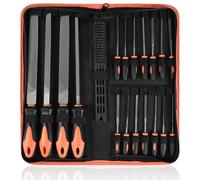 Limes et Râpes, Lot de 19 Limes en Métal T12 de Qualité Supérieure, Jeu de Limes Professionnelles en Métal, y Compris Limes à bout Plat, Râpe Demi-Ronde, Lime Ronde, Lime Triangulaire et Lime Carrée